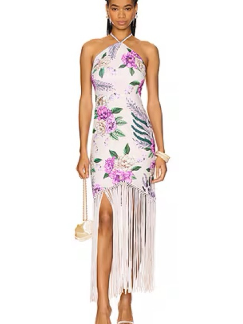Agua Bendita x Revolve Allis Midi Dress in "Wild Floral"